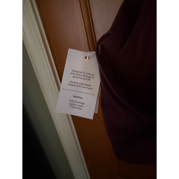 Auden Women's Burgundy Nursing Bra Size 44D Full Coverage Lightly Lined T-Shirt - Picture 7 of 7